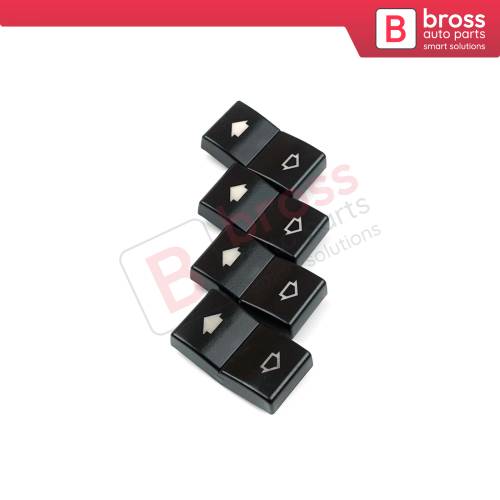 4 Pieces Window Switch Button Cap Cover 61316904309 61318368974 for BMW E39 E38