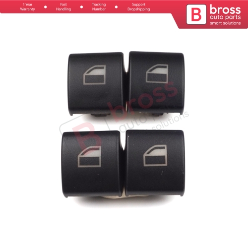 4 Pieces Window Switch Button Cap Cover 61316902175 for BMW 3 E46 E90 X5 X3