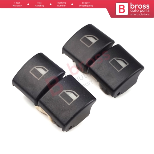 4 Pieces Window Switch Button Cap Cover 61316902175 for BMW 3 E46 E90 X5 X3