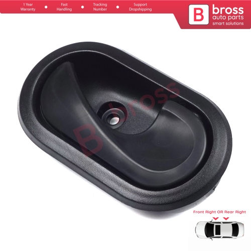 Interior Door Handle Black For Dacia Front OR Rear Right Doors 8200733848