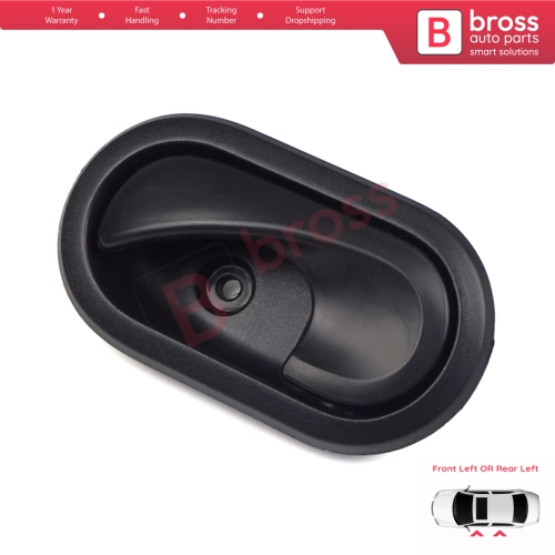 Interior Door Handle Black For Dacia Front OR Rear Left Doors