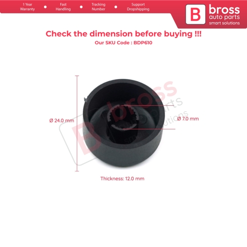 CD MP3 Radio Power Volume Knob Button for Fiat Linea Fiorino Citroen Nemo 