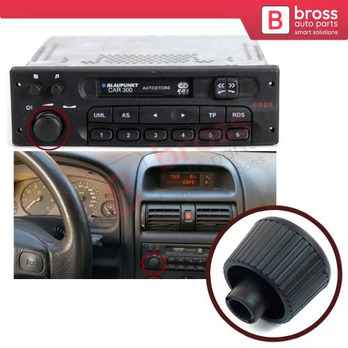 Radio Cassette Player Volume Turn Knob Button for Opel CAR300 Blaupunkt 90532620