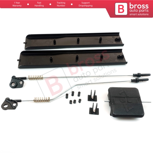 Side Sliding Window Glass Latch Cover Repair Set 2E1847733 for Mercedes Sprinter VW Crafter