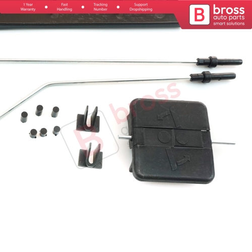 Side Sliding Window Glass Latch Cover Repair Set 2E1847733 for Mercedes Sprinter VW Crafter