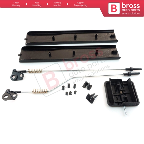 Side Sliding Window Glass Latch Cover Repair Set 2E1847733 for Mercedes Sprinter VW Crafter