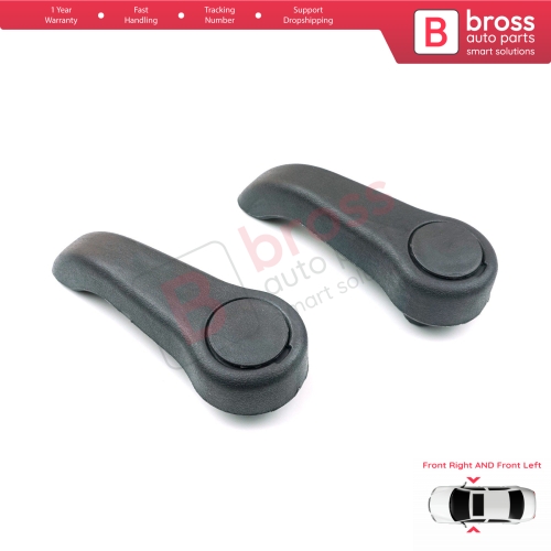 2 Pieces Seat Handle Adjustment Grip Lever 7701209658 Front for Renault Clio MK2 Twingo MK1