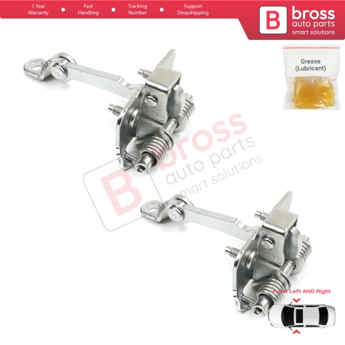 2 Pieces Front Door Hinge Stop Check Strap Limiter for Peugeot 206 1998-2016 206+ HB CC SW 9181C8 