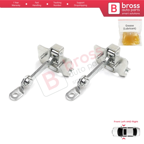 2 Pieces Front Door Hinge Stop Check Strap Limiter for Peugeot 206 1998-2016 206+ HB CC SW 9181C8 