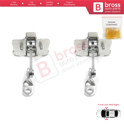 2 Pieces Front Door Hinge Stop Check Strap Limiter for Peugeot 206 1998-2016 206+ HB CC SW 9181C8 