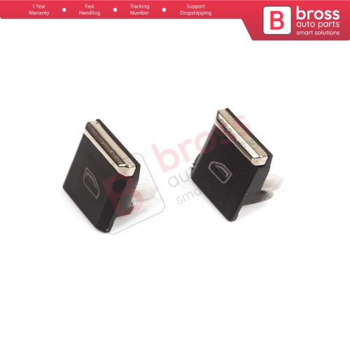 2 Pieces Front Windows Main Switch Button Cap Cover 7PP959858R DML for Porsche