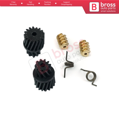 2 Sets Door Lock Actuator Latch Cog Repair Gears Worm Gears Springs 2037200135 for Mercedes W203 W211 CLK W209 A209