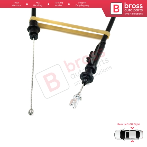 Outer Door Release Locking System Latch Bowden Cable Rear Door for VW Passat B6 B7 2005-2015 CC 3C0837017B