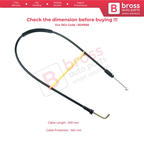 Left Sliding Inner Door Release Locking Latch Bowden Cable 8200182967 for Renault Kangoo MK1