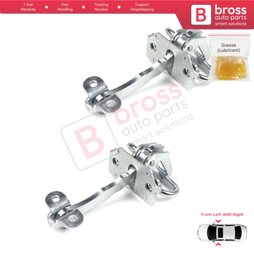 2 Pieces Front Door Hinge Stop Check Strap Limiter for Alfa Romeo 156 932 1997-2006 Sedan Saloon Estate Sportwagon 51799708