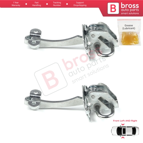 2 Pieces Front Door Hinge Stop Check Strap Limiter for Fiat Doblo Box Van Cargo MPV 119 223 2000-2010 51772768 