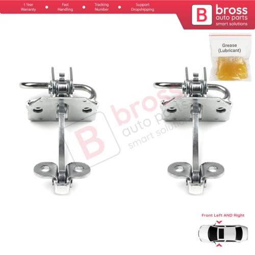 2 Pieces Front Door Hinge Stop Check Strap Limiter for Fiat Doblo Box Van Cargo MPV 119 223 2000-2010 51772768 