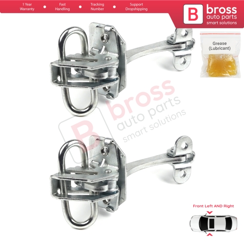 2 Pieces Front Door Hinge Stop Check Strap Limiter for Fiat Doblo Box Van Cargo MPV 119 223 2000-2010 51772768 