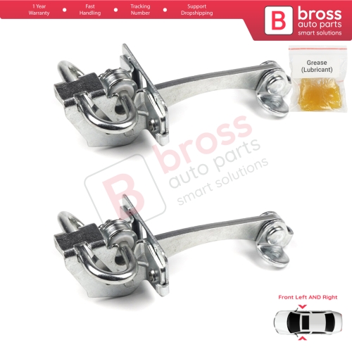 2 Pieces Front Door Hinge Stop Check Strap Limiter for Fiat Doblo Box Van Cargo MPV 119 223 2000-2010 51772768 
