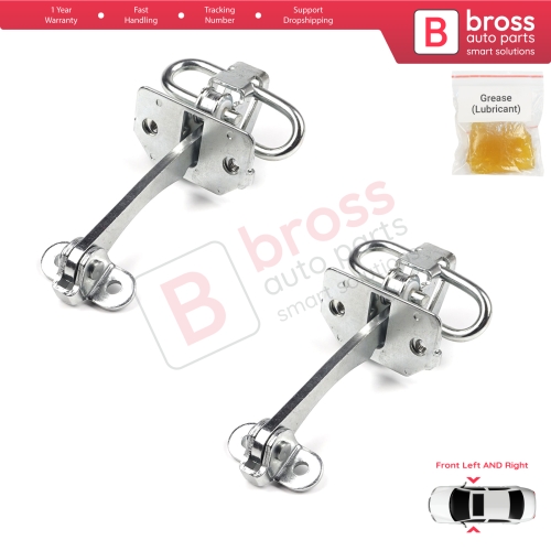 2 Pieces Front Door Hinge Stop Check Strap Limiter for Fiat Doblo Box Van Cargo MPV 119 223 2000-2010 51772768 