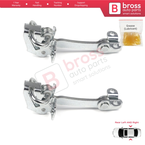 2 Pieces Rear Door Hinge Stop Check Strap Limiter for Fiat Siena Palio 178 1996-2016 Albea Strada MK1 278 46845412 