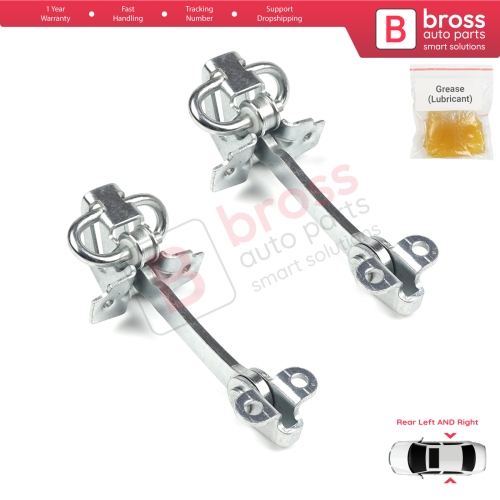 2 Pieces Rear Door Hinge Stop Check Strap Limiter for Fiat Siena Palio 178 1996-2016 Albea Strada MK1 278 46845412 
