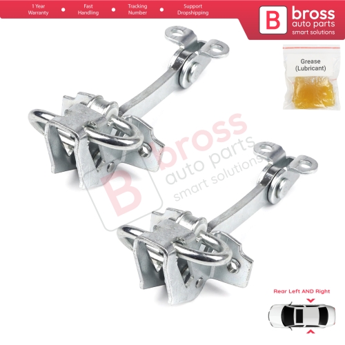 2 Pieces Rear Door Hinge Stop Check Strap Limiter for Fiat Siena Palio 178 1996-2016 Albea Strada MK1 278 46845412 