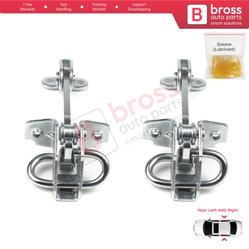 2 Pieces Rear Door Hinge Stop Check Strap Limiter for Fiat Siena Palio 178 1996-2016 Albea Strada MK1 278 46845412 