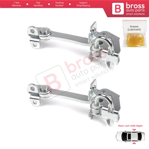 2 Pieces Rear Door Hinge Stop Check Strap Limiter for Fiat Siena Palio 178 1996-2016 Albea Strada MK1 278 46845412 