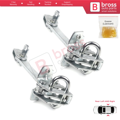 2 Pieces Rear Door Hinge Stop Check Strap Limiter for Fiat Siena Palio 178 1996-2016 Albea Strada MK1 278 46845412 