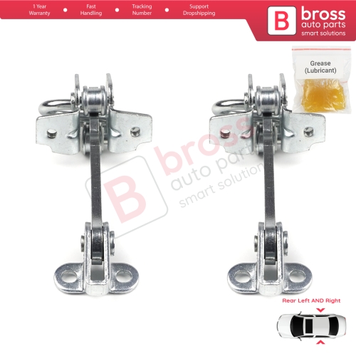 2 Pieces Rear Door Hinge Stop Check Strap Limiter for Fiat Siena Palio 178 1996-2016 Albea Strada MK1 278 46845412 