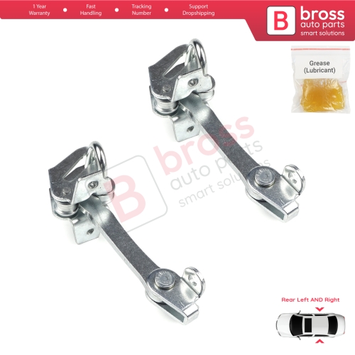 2 Pieces Rear Door Hinge Stop Check Strap Limiter for Fiat Siena Palio 178 1996-2016 Albea Strada MK1 278 46845412 