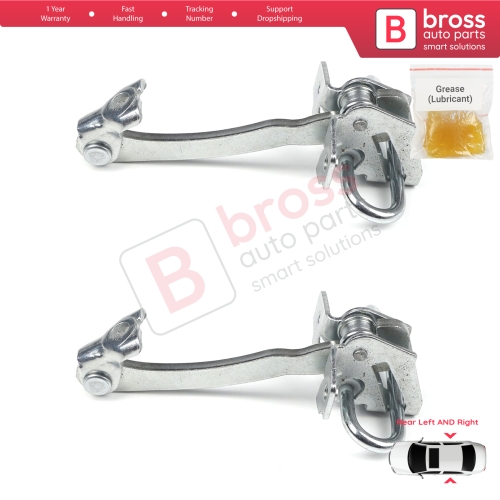 2 Pieces Rear Door Hinge Stop Check Strap Limiter for Fiat Linea 323 110 Punto Grande Punto Evo 199 51799769