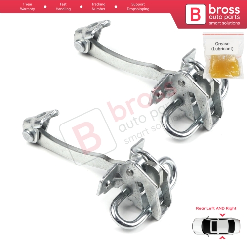 2 Pieces Rear Door Hinge Stop Check Strap Limiter for Fiat Linea 323 110 Punto Grande Punto Evo 199 51799769