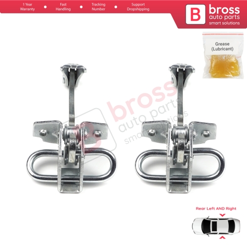 2 Pieces Rear Door Hinge Stop Check Strap Limiter for Fiat Linea 323 110 Punto Grande Punto Evo 199 51799769