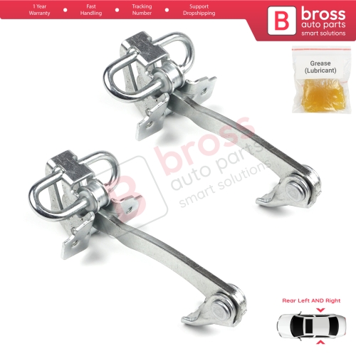 2 Pieces Rear Door Hinge Stop Check Strap Limiter for Fiat Linea 323 110 Punto Grande Punto Evo 199 51799769