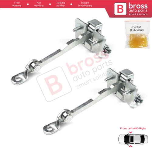 2 Pieces Front Door Hinge Stop Check Strap Limiter for Renault Kangoo MK2 824308607R 