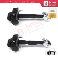 2 Pieces Front Door Hinge Stop Check Strap Limiter for Ford Fiesta MK6 2008-2019 B-Max 8A6AA23500AD