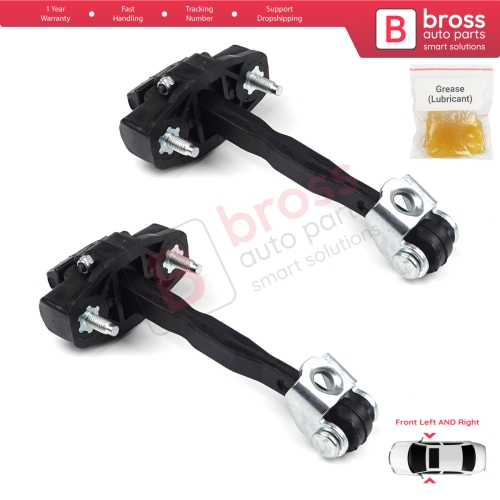 2 Pieces Front Door Hinge Stop Check Strap Limiter for Ford Fiesta MK6 2008-2019 B-Max 8A6AA23500AD