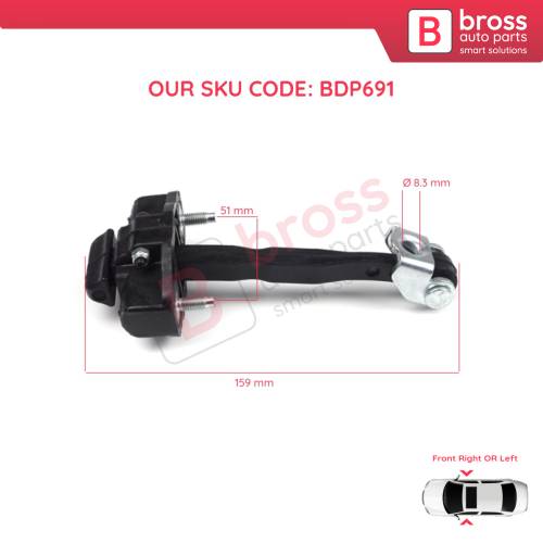 Front Door Hinge Stop Check Strap Limiter 8A6AA23500AD for Ford Fiesta MK6 B-Max