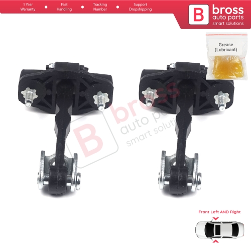 2 Pieces Front Door Hinge Stop Check Strap Limiter 4694080 for Fiat Doblo 263 Citroen Nemo Peugeot Bipper Opel Combo D