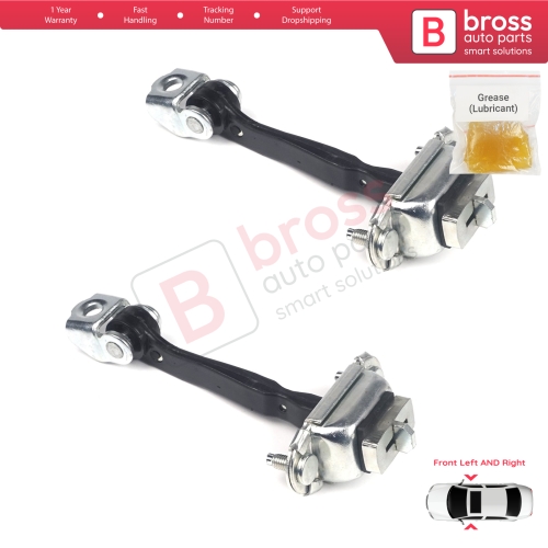 2 Pieces Front Door Hinge Stop Check Strap Limiter for Ford Fiesta MK5 JH JD 2002-2008 Fusion JU 5S6AA23500AB 