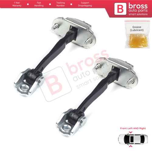 2 Pieces Front Door Hinge Stop Check Strap Limiter for Ford Fiesta MK5 JH JD 2002-2008 Fusion JU 5S6AA23500AB 