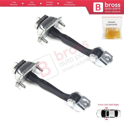 2 Pieces Front Door Hinge Stop Check Strap Limiter for Ford Fiesta MK5 JH JD 2002-2008 Fusion JU 5S6AA23500AB 