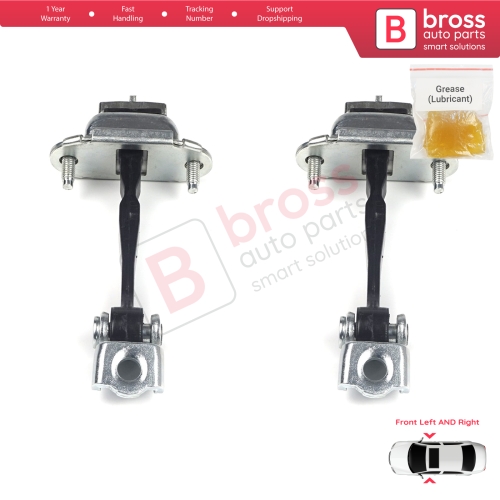 2 Pieces Front Door Hinge Stop Check Strap Limiter for Ford Fiesta MK5 JH JD 2002-2008 Fusion JU 5S6AA23500AB 