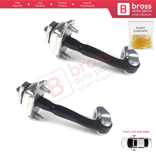 2 Pieces Front Door Hinge Stop Check Strap Limiter for Ford Fiesta MK5 JH JD 2002-2008 Fusion JU 5S6AA23500AB 