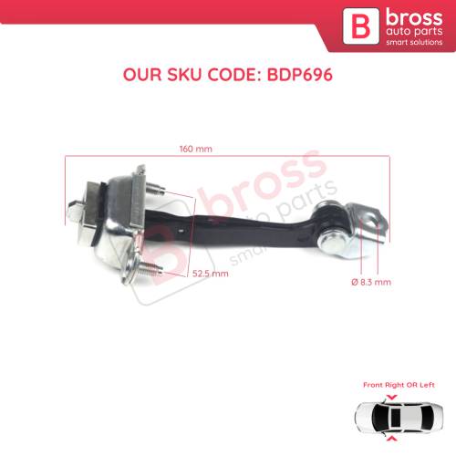 Front Door Hinge Stop Check Strap Limiter 5S6AA23500AB for Ford Fiesta MK5 JH JD Fusion JU