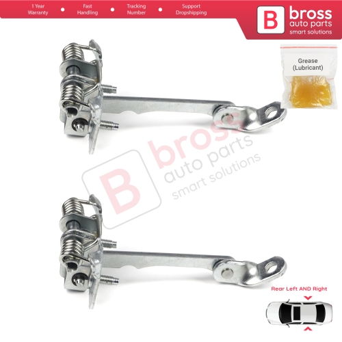 2 Pieces Rear Door Hinge Stop Check Strap Limiter for Renault 19 21 7702253350 