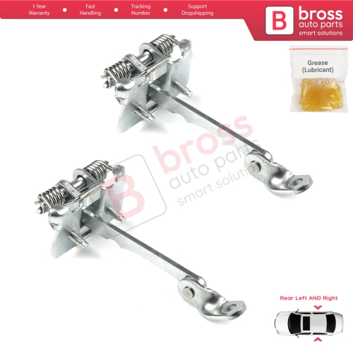 2 Pieces Rear Door Hinge Stop Check Strap Limiter for Renault 19 21 7702253350 