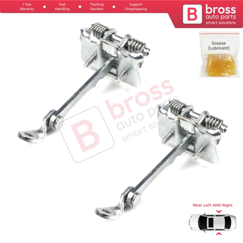 2 Pieces Rear Door Hinge Stop Check Strap Limiter for Renault 19 21 7702253350 